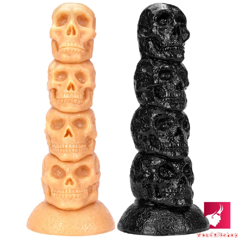 14.37in Realistic Skull Odd Big Thick Dildo For Anal Sex Fucking