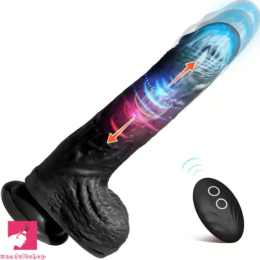 8.58in Remote Control Thrusting Vibrating Heating Dildo For Sex