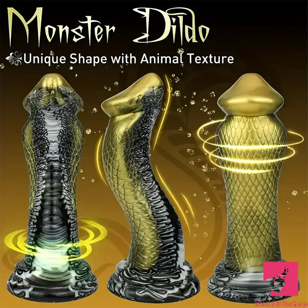 8.5in Big Silicone Soft Monster Animal Snake Dildo For Vagina Anus