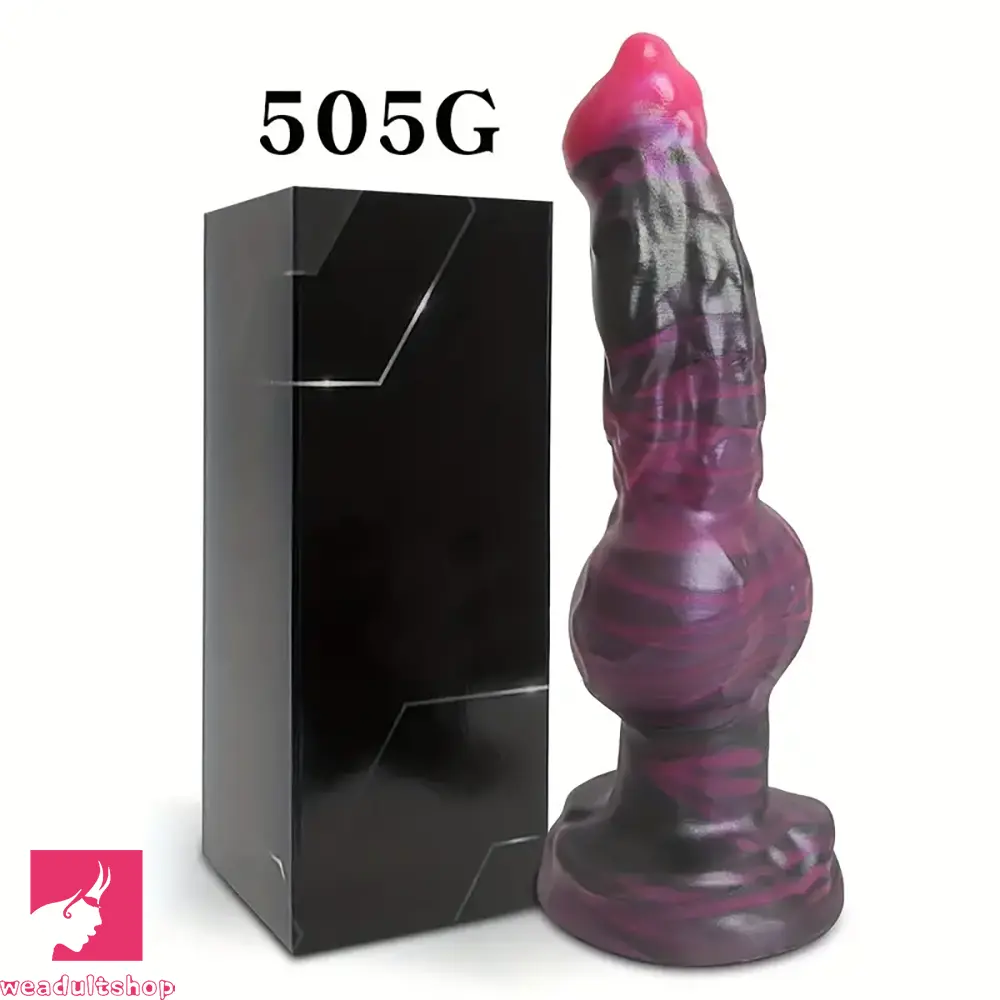 9.25in Silicone Animal Dog Big Knot Dildo For Female Love Stimulator