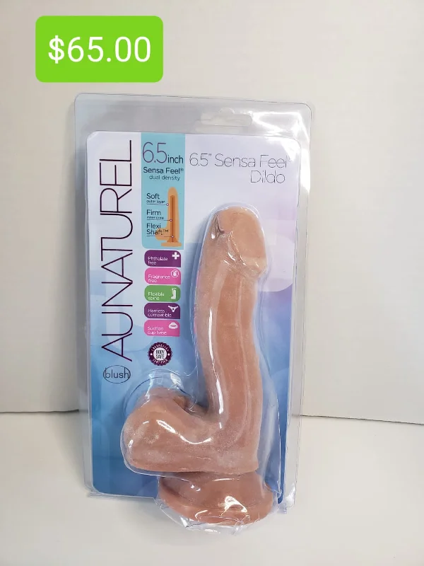 Au Naturel 6.5 inch Sensa Feel Dildo