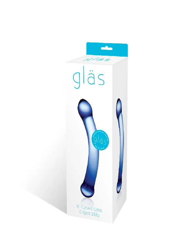 Curved G-Spot 6" Glass Dildo