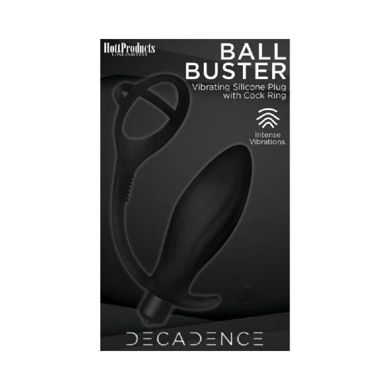 Decadence Ball Bust A.Plug W/Ring/Bulle