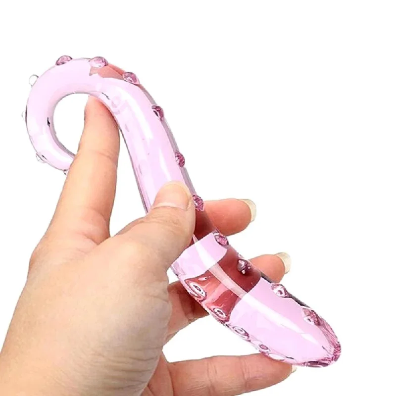 Elegant Anal Pink Glass Tentacle Dildo