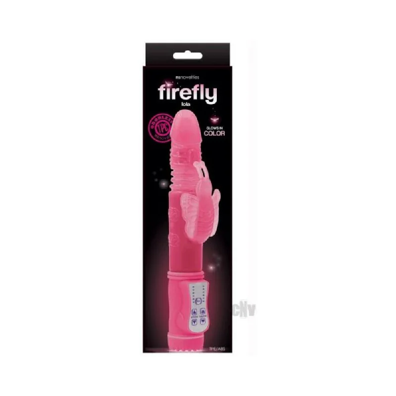 Firefly Lola Thrusting Rabbit Vibrator - Pink