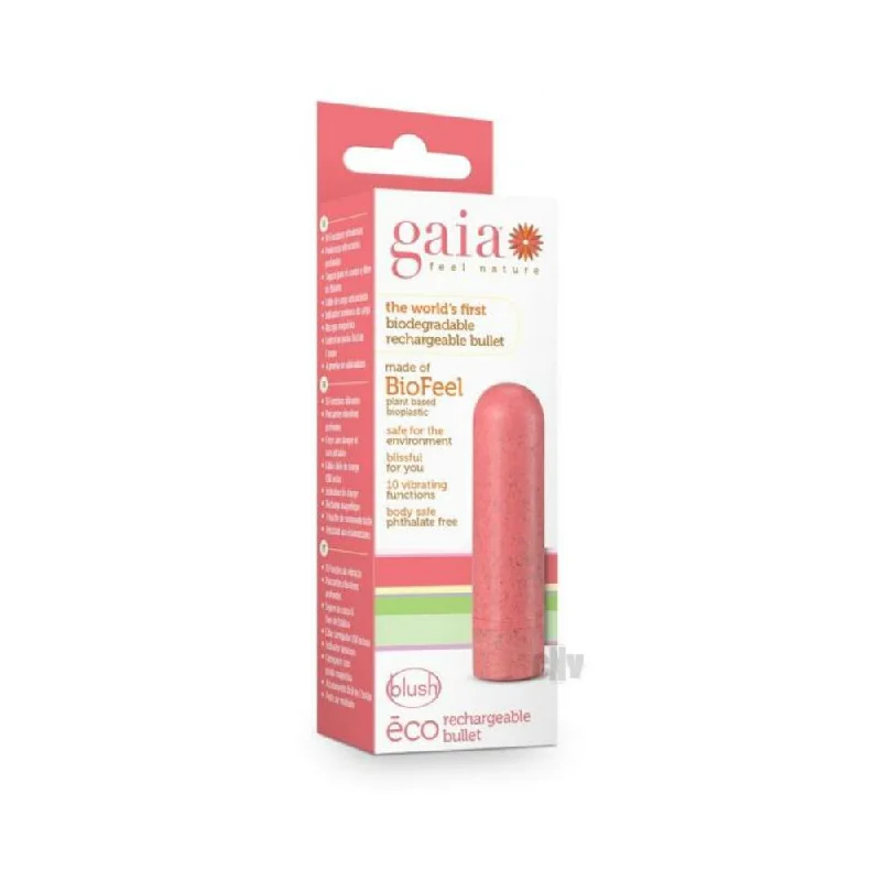 Blush Gaia Eco Rechargeable Bullet - Coral