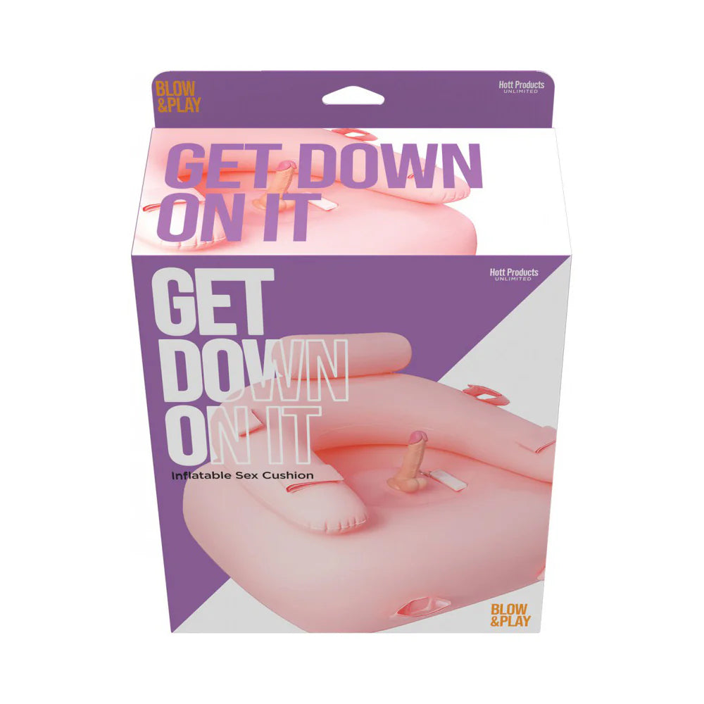 Get Down On It ''Inflatable Sex Cushion'' w/Vibrating Dildo