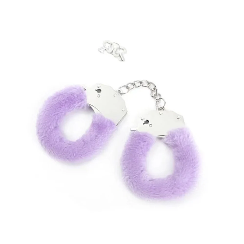 Hello Sexy Fuzzy Wrist Cuffs -Lilac