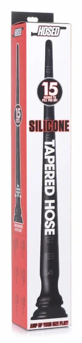 Hosed 15'' Tapered Anal Hose -Black