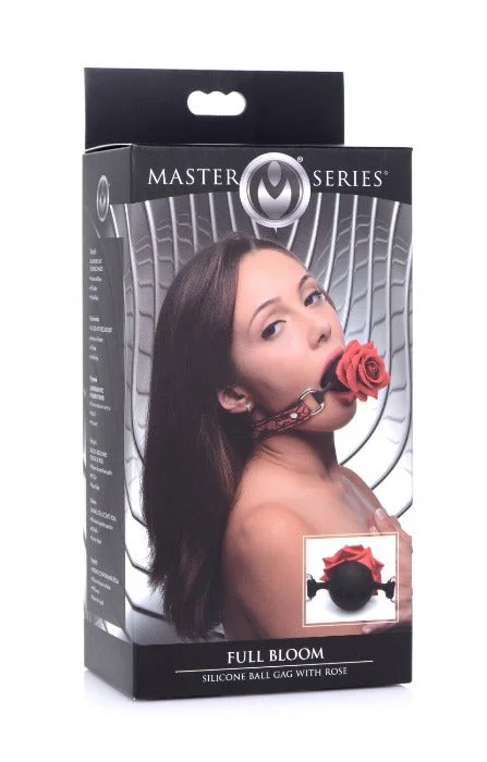 MS ''Full Bloom'' Silicone Ball Gag W/ Rose