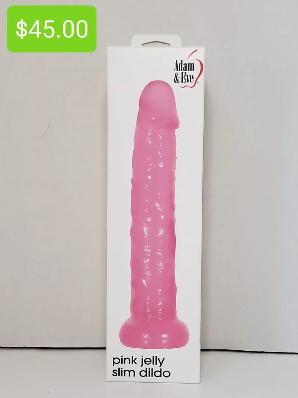 Pink Jelly Slim Dildo