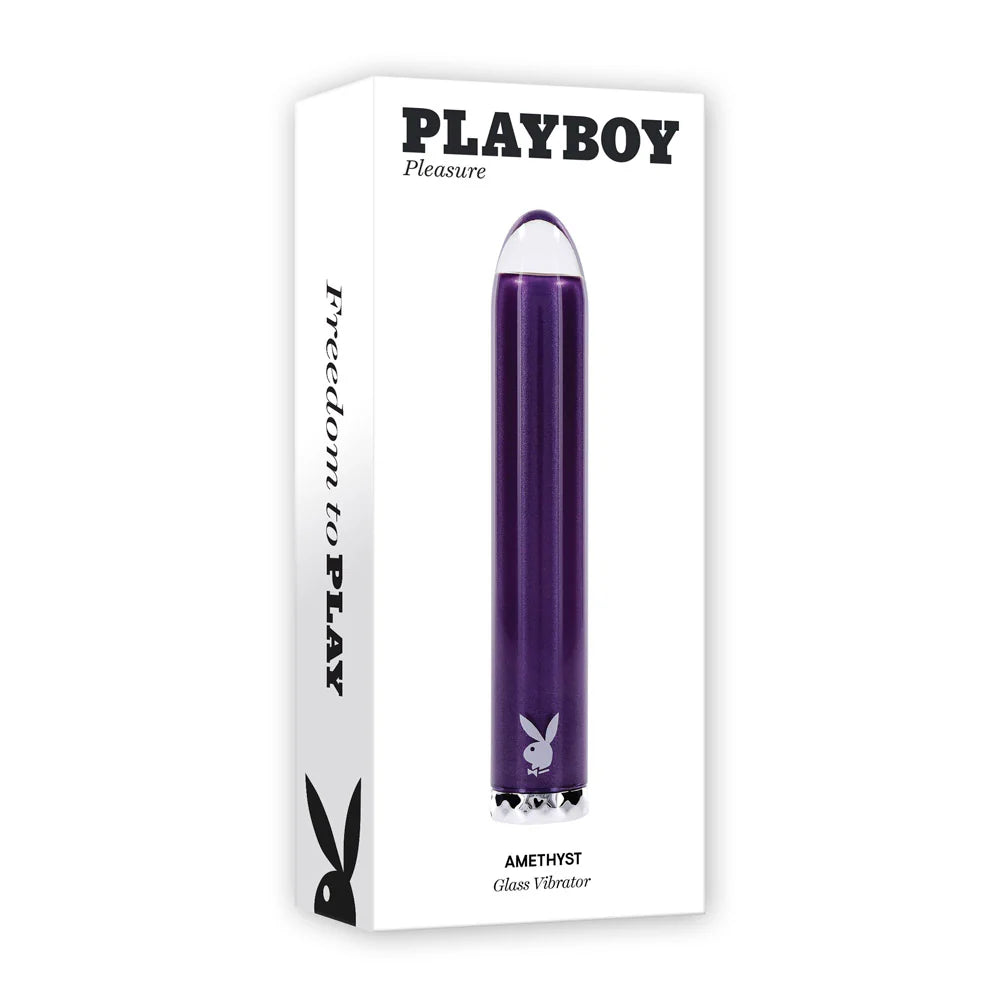 Playboy ''Amethyst'' Glass Vibe -Purple