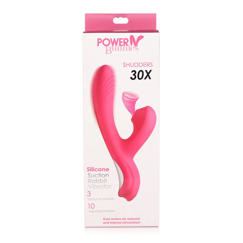 Power Bunny Shudders Suction Vibe Red