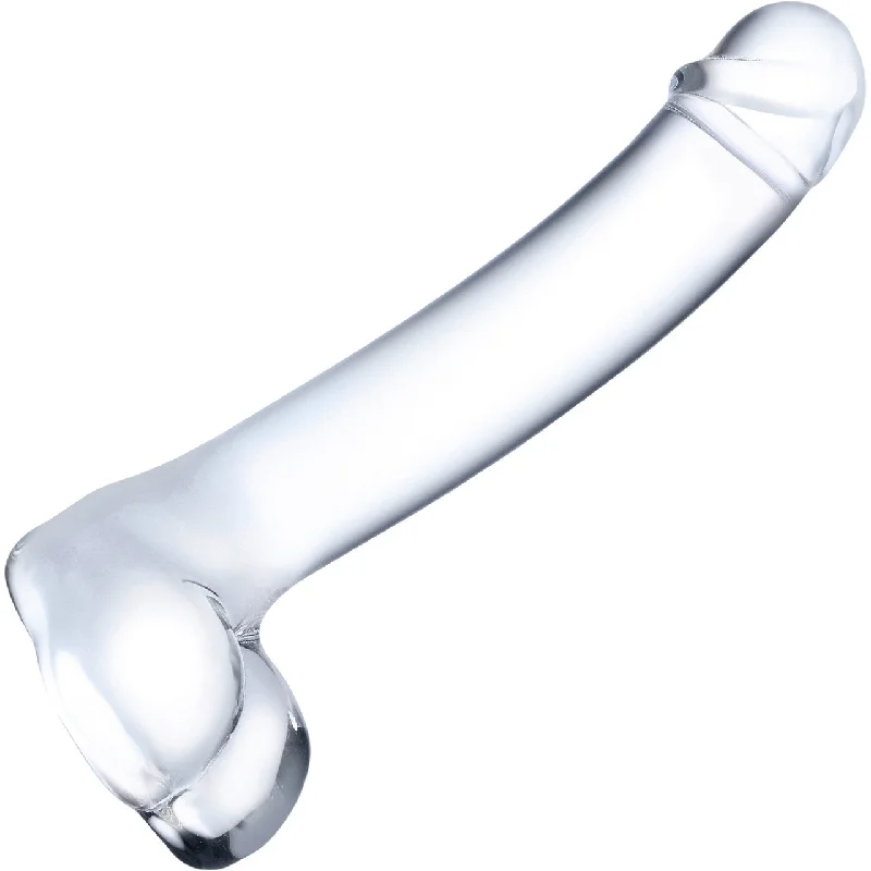 Realistic Curved Glass Dildo