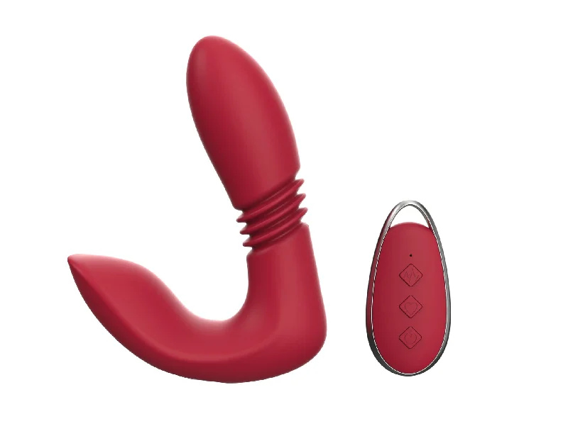 Remote Control G Spot Clitoral Vibrator - Anal Dildo Thrusting Clit Double End Stimulator