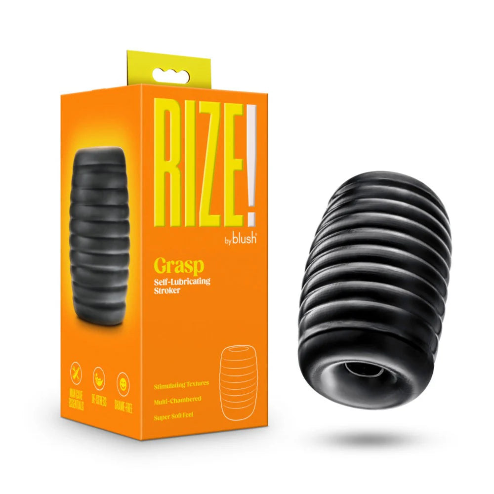 Rize ''Grasp'' Self-Lubricating Stroker -Black