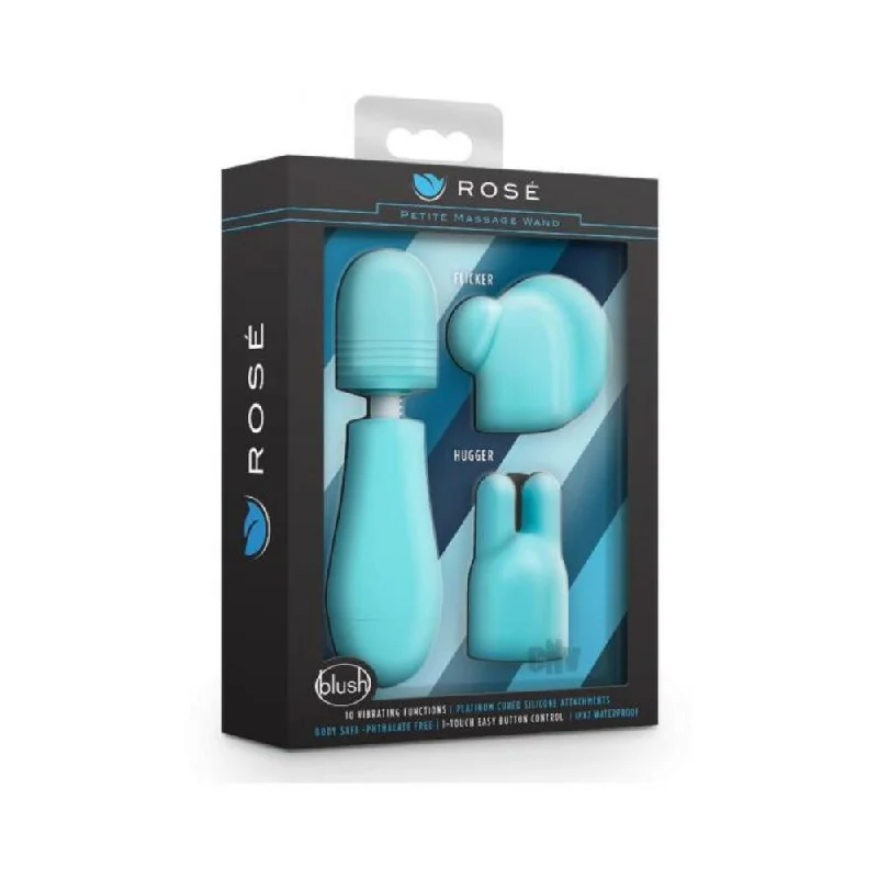 Rose - Petite Massage Wand - Blue