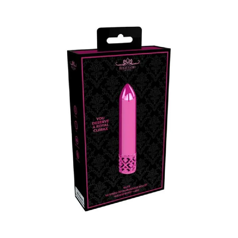 Royal Gems - Glitz - Abs Rechargeable Bullet - Pink