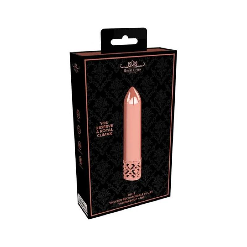 Royal Gems - Glitz - Abs Rechargeable Bullet - Rose Gold