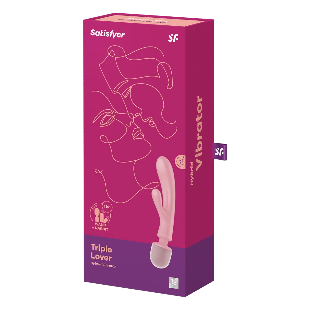 Satisfyer ''Triple Lover'' Wand/Rabbit -Pink