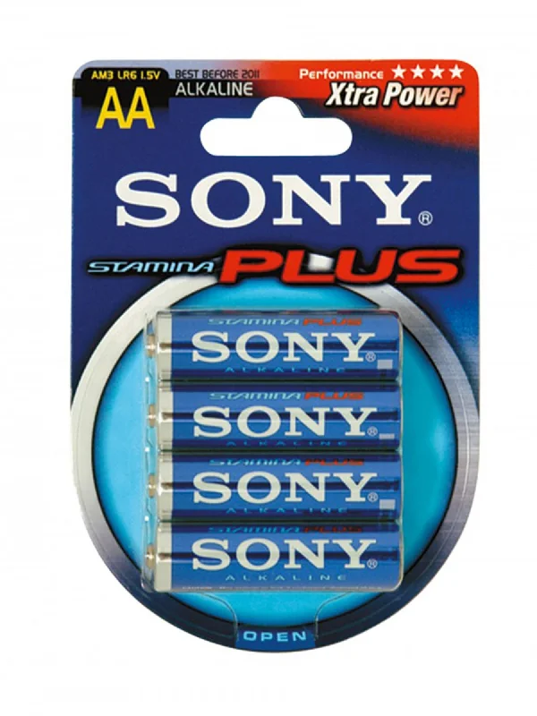 Sony Stamina Plus AA Alkaline Batteries 1.5V