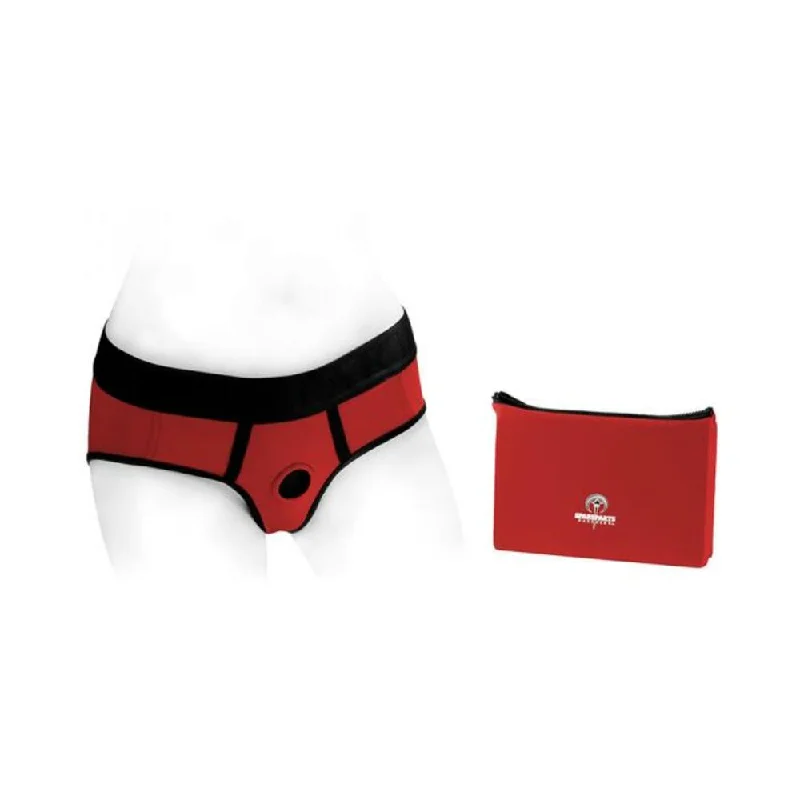 Spareparts Tomboi Nylon Briefs Harness Red/black Size 5xl