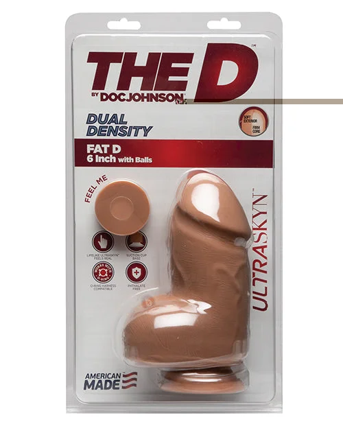 The D 6" Dual Density Fat D w/Balls - Caramel