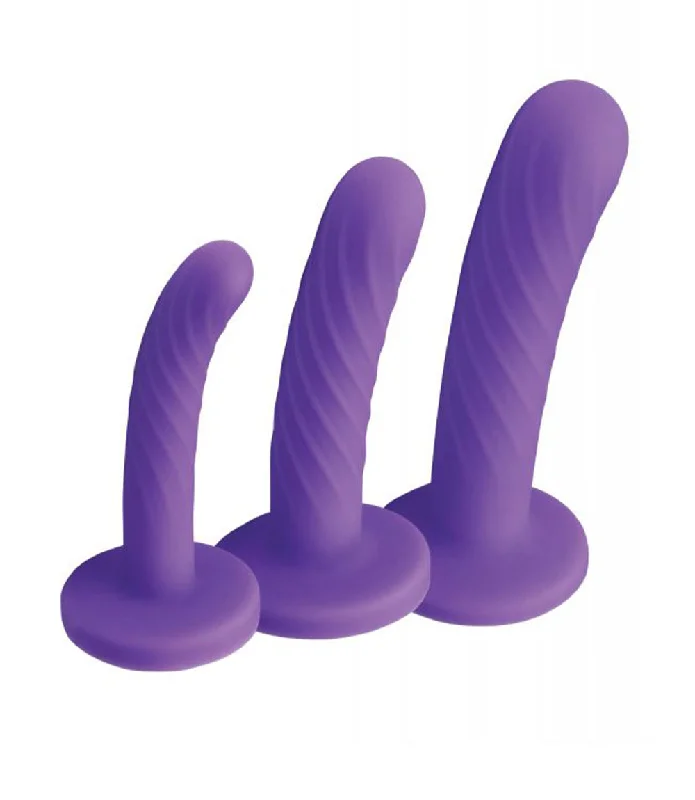 Tri-Play Silicone Dildo Set