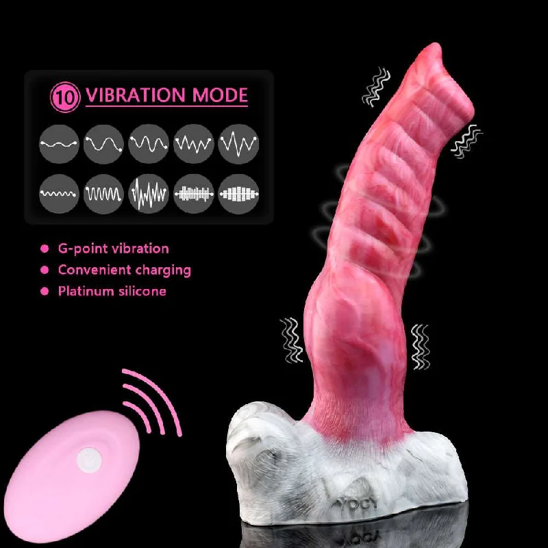 🐺 10-Inch FENRIR - Huge Vibrating Wolf Dildo, Huge Werewolf Vibrator