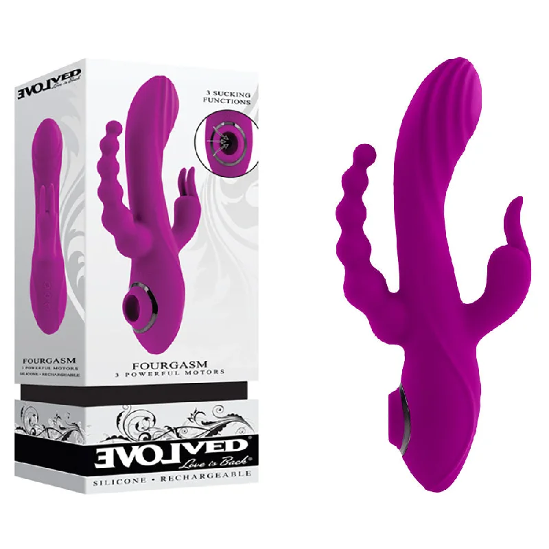 Evolved FOURGASM Rabbit Vibrator and anal Beads