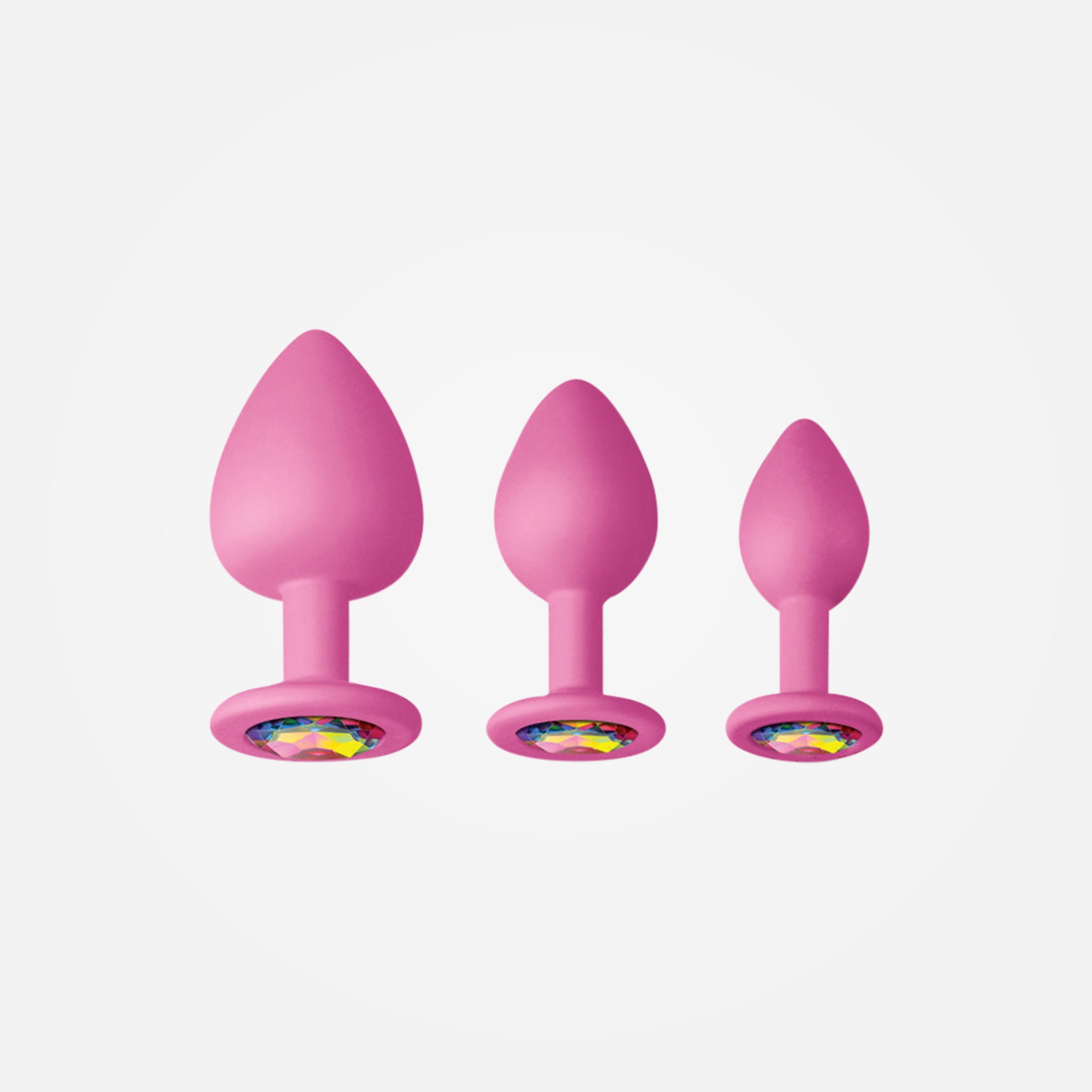 Glams - Pink Spades Anal Training Kit - Set of 3