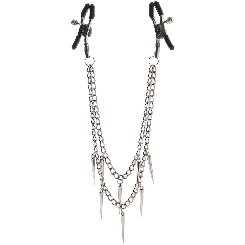 Master Series Daggers Double Chain Nipple Clamps