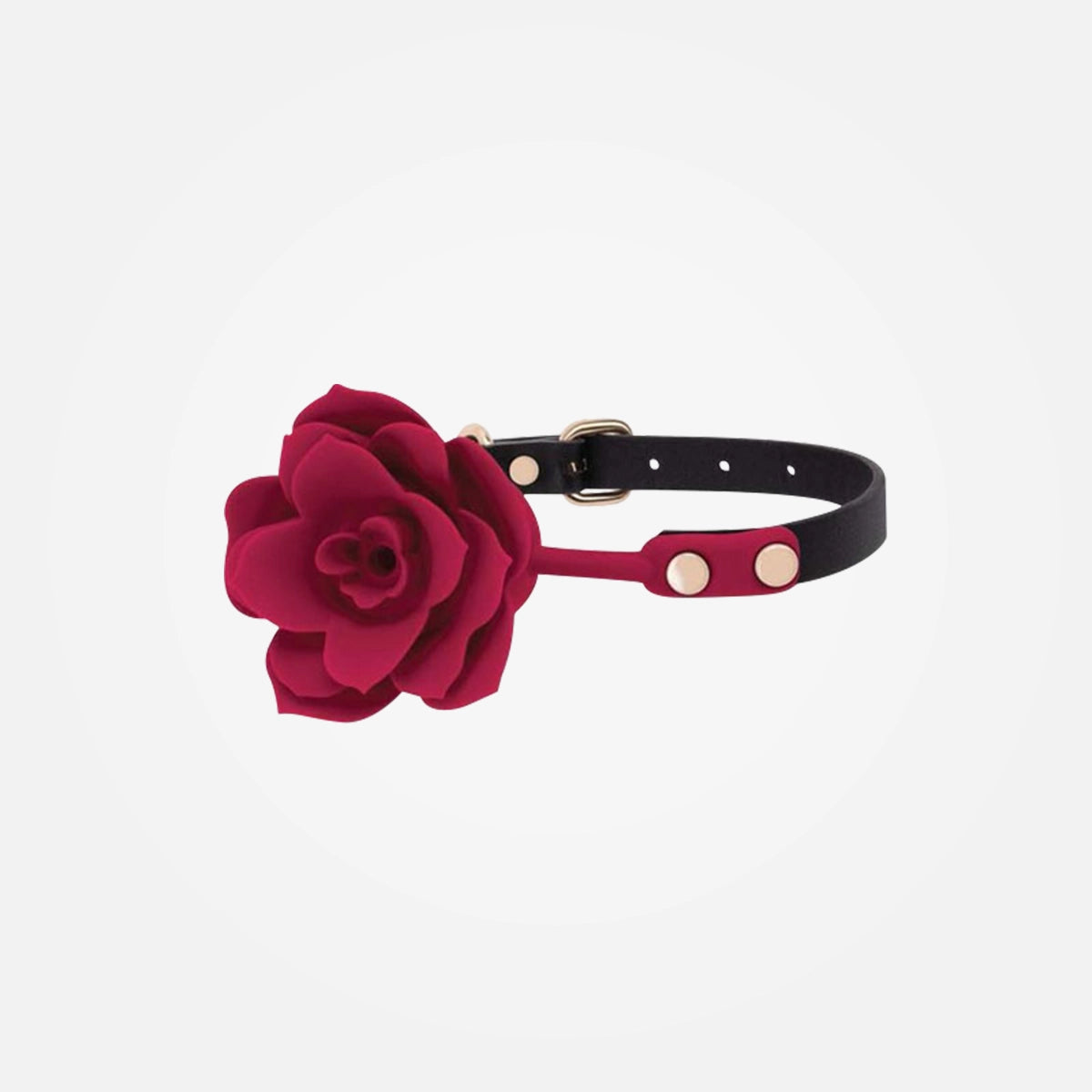 RoseGasm Bloom - Red Silicone Rose Gag Mouth Restraint