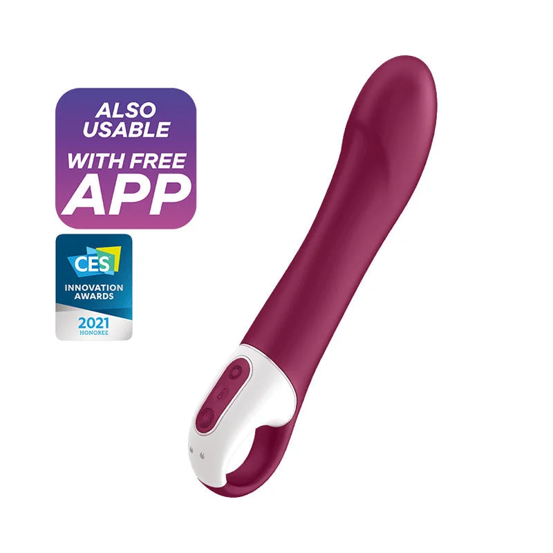 Satisfyer Big Red USB Rechargeable Heating Vibrator With App Control lp