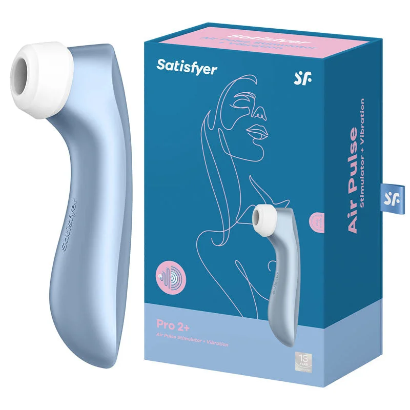 Satisfyer Pro 2+ Air-Pulse Vibrator - Blue