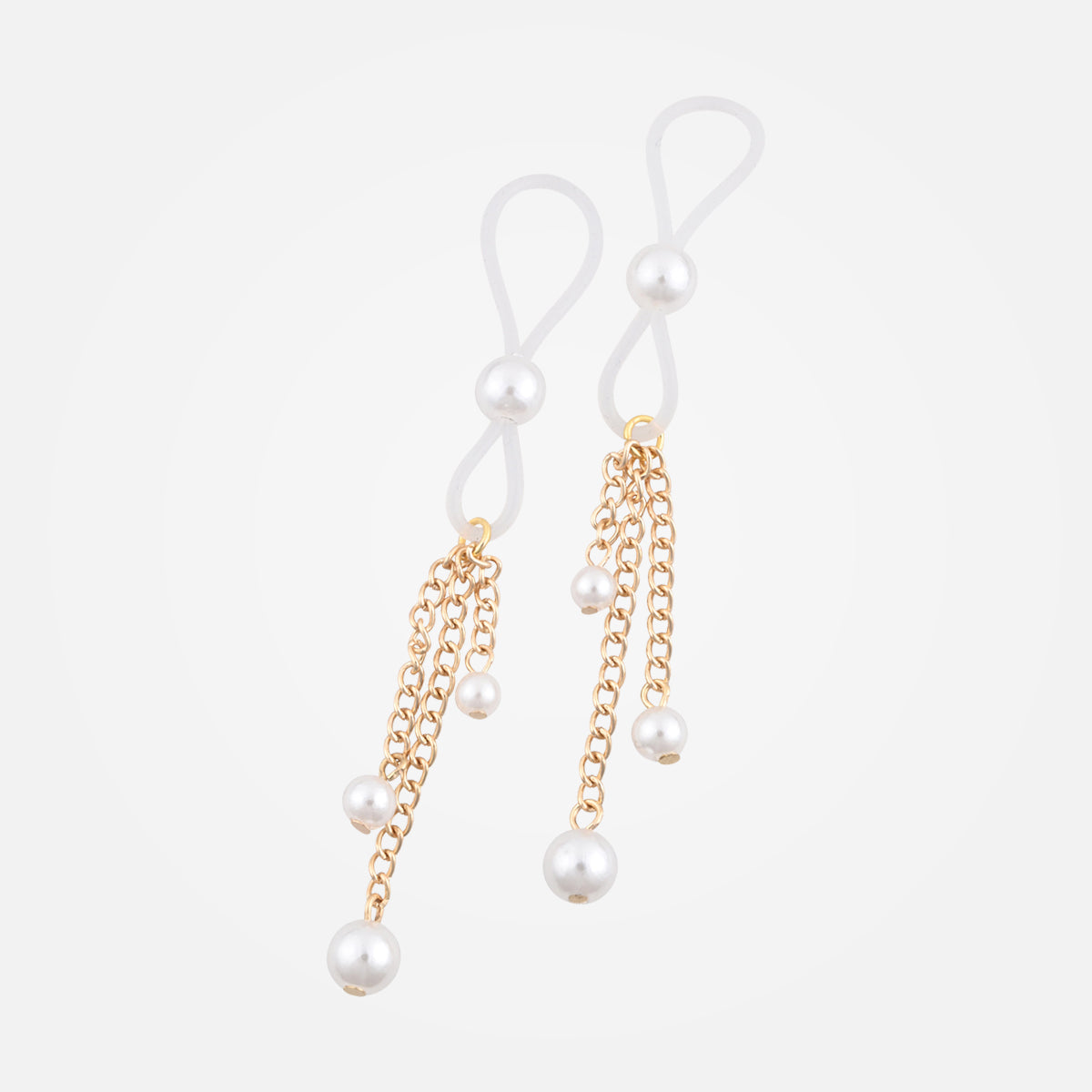 Sex & Mischief - Gold + Pearl Nipple Clamps Set of 2