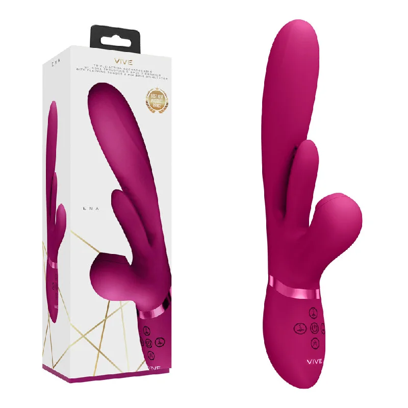 VIVE Ena G-spot Rabbit Vibrator - Pink