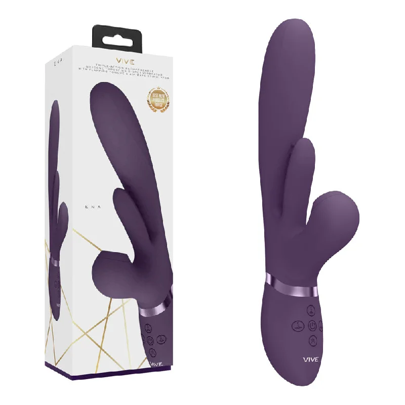 VIVE Ena G-spot Rabbit Vibrator - Purple