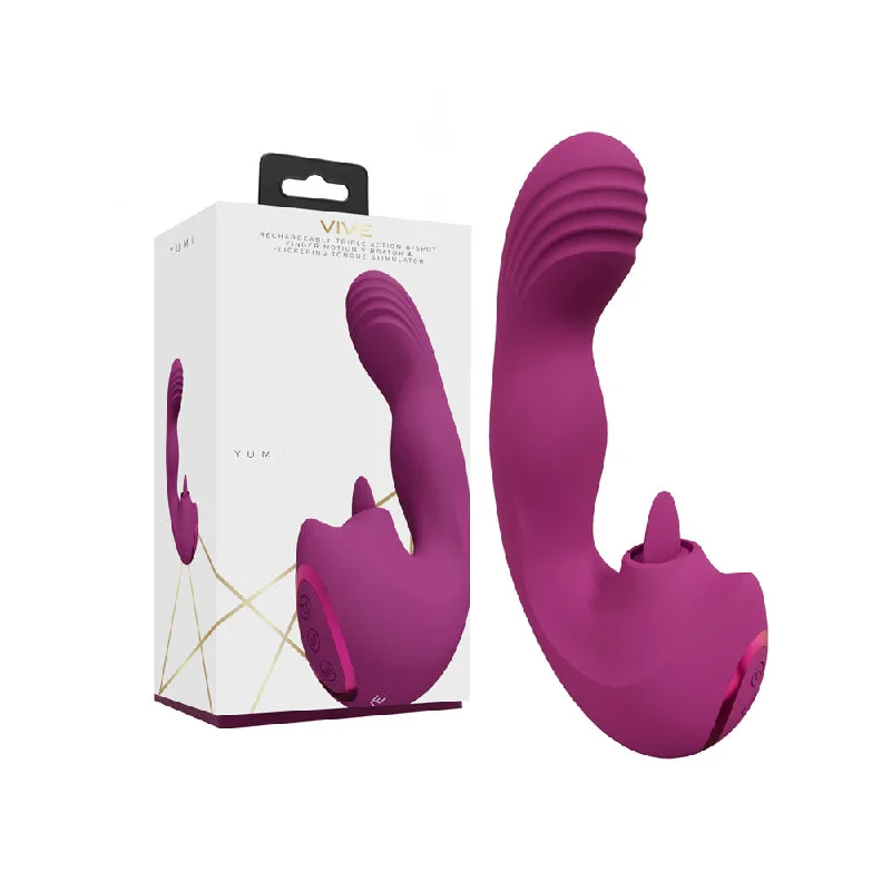 VIVE Yumi Triple Action G-Spot Vibrator - Pink