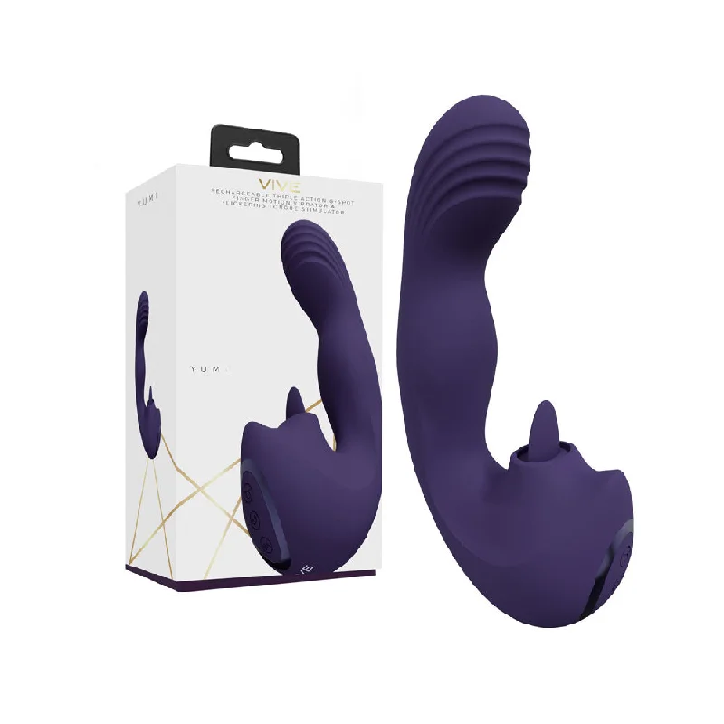 VIVE Yumi Triple Action G-Spot Vibrator- Purple