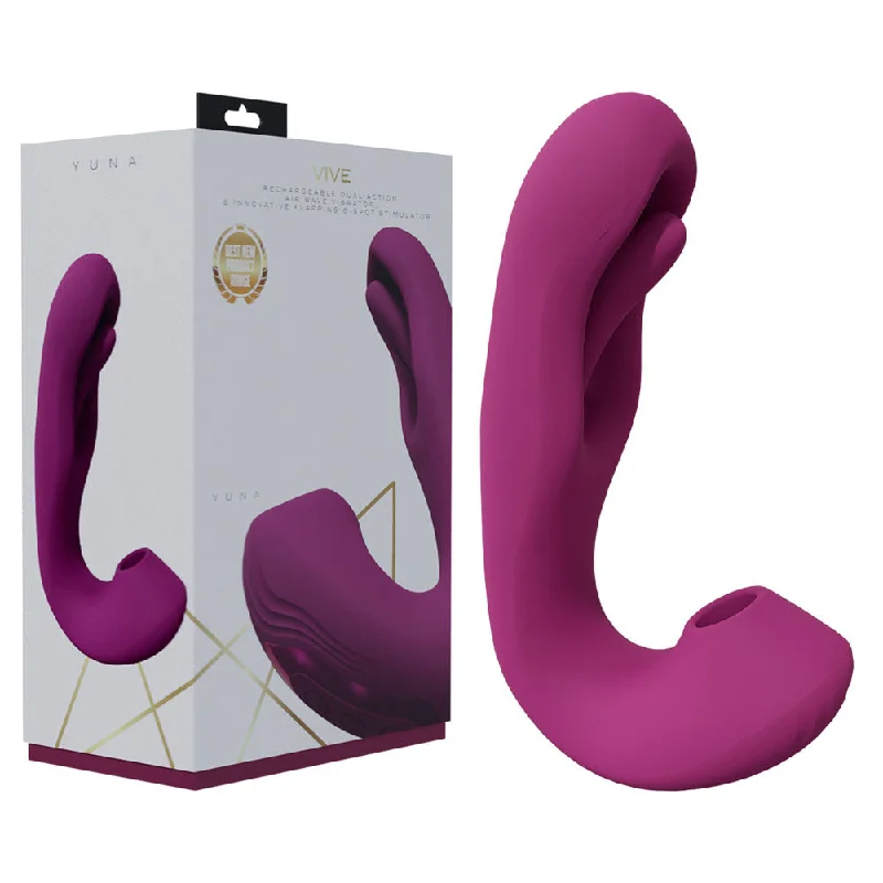 VIVE Yuna Flapping Tongue Suction Vibrator - Pink