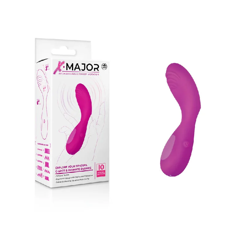 X Major Finger Vibe - Pink G-Spot Vibrator