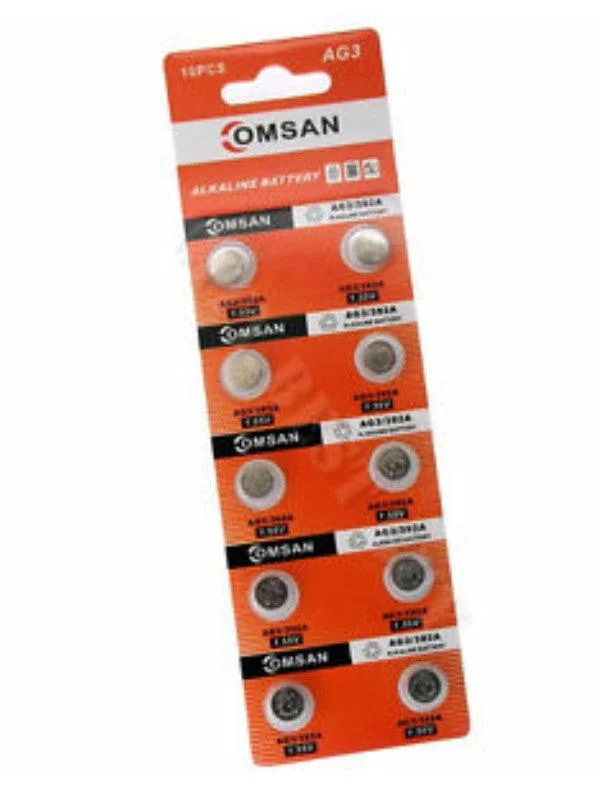 Omsan Button Cell Battery 1.5V 10 Pack