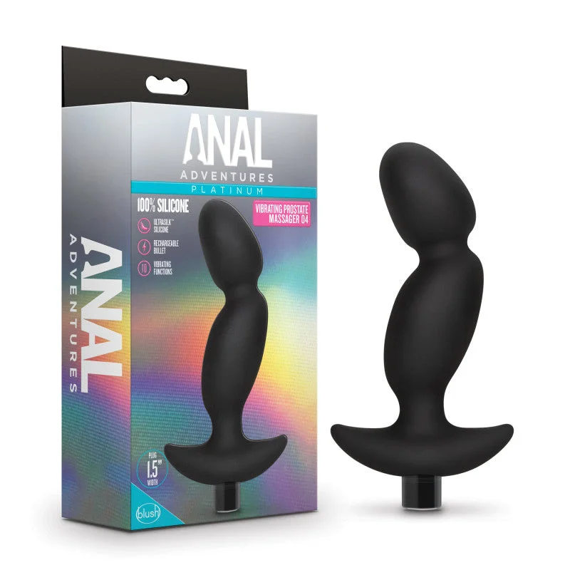 Anal Adventures Platinum Vibrating Prostate Massager Butt Plug 04 LP