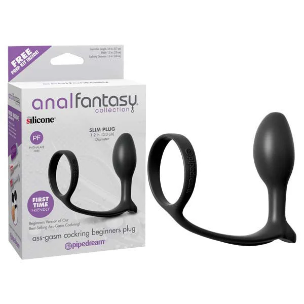 Anal Fantasy Collection Ass-Gasm Cock Ring Beginners Butt Plug LP