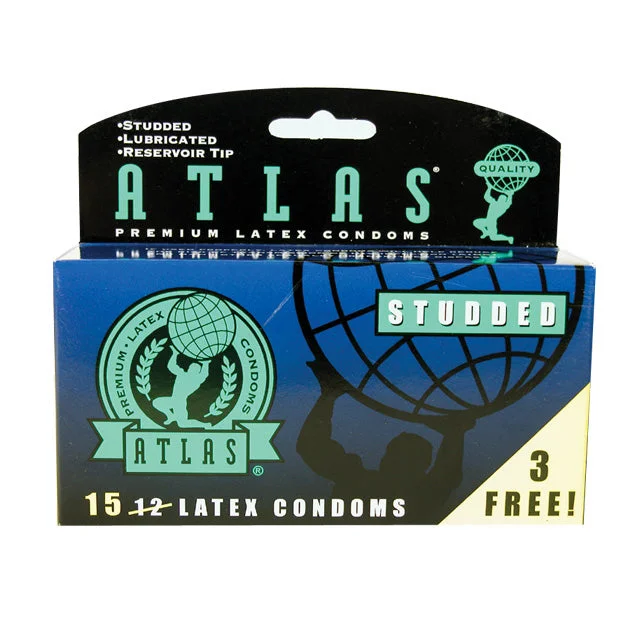 Atlas Studded Condoms (15pk)