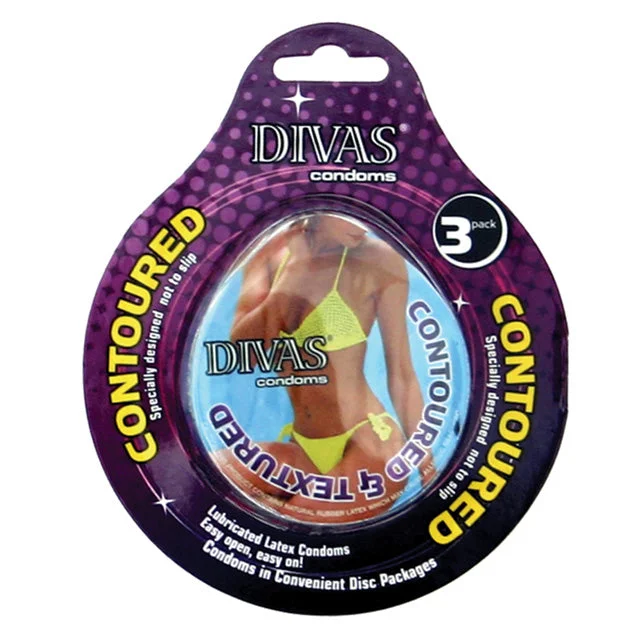 ++Divas Condom Disc 3Pk Contoured