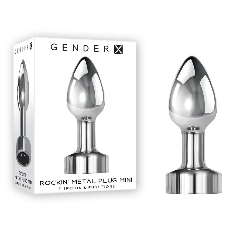 Gender X ROCKIN METAL PLUG MINI Vibrating Butt Plug