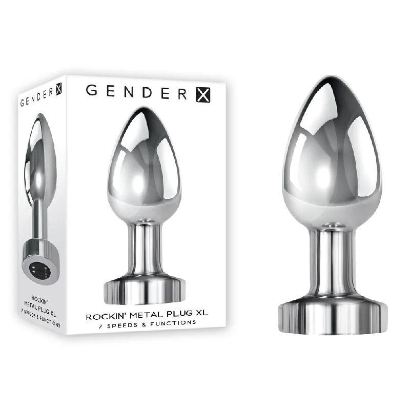 Gender X ROCKIN METAL PLUG XL Vibrating Butt Plug