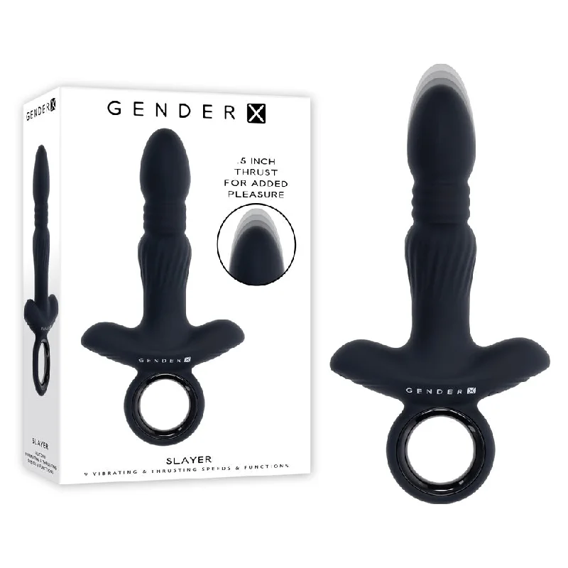 Gender X SLAYER Thrusting Anal Vibrator Butt Plug